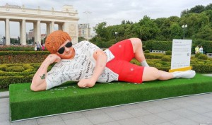  Эд Ширан в Москве — книга и 5-метровая фигура в Парке Горького 
