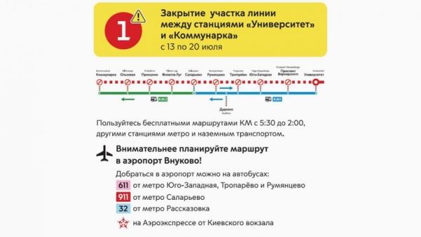 Закрытые станции московского метро откроют раньше срока